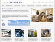 Tablet Screenshot of lorenzimmobilien.com